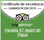Certificado de Excelencia Tripadvisor 2015